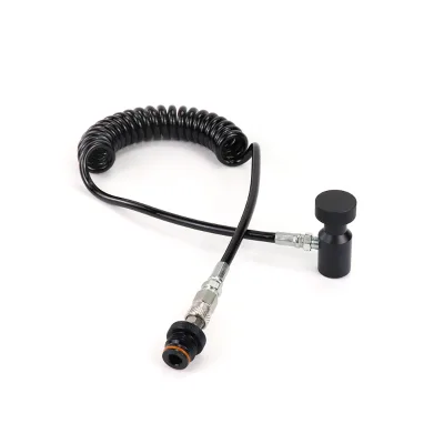 Paintball Coil Remote Hose Line with Quick Disconnect Fit HPA and CO2 Cylinder