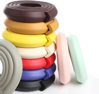 EVA Edge Protector Corner Guards Cushioning Safety Strip for Kids Furniture Protection in Multiple Colors