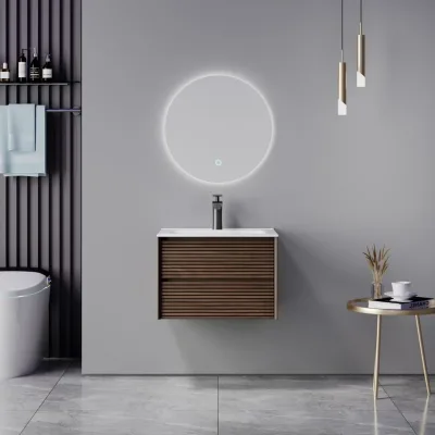Wooden Style Eco-friendly Drawer Type Plywood Bathroom Cabinet for Home Bathroom