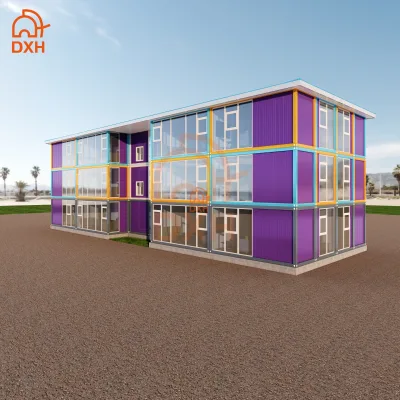 Prefabricated Portable Customized Flat Pack Container House School Use Steel Sandwich Panel Modern Design