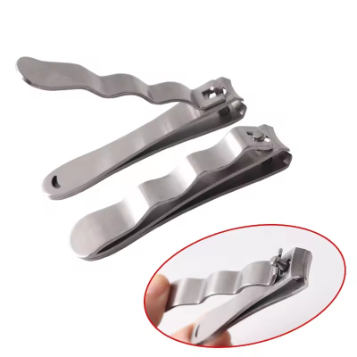 Stainless Steel Wave Shape sharp Manicure Nail Clipper  Manicure Tool Nail Products Nail