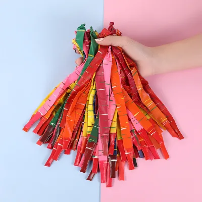 Rocket Strip Latex Balloon 100 Pcs Children's Stall Toys Birthday Decoration Props Strip Balloon Latex Balloon