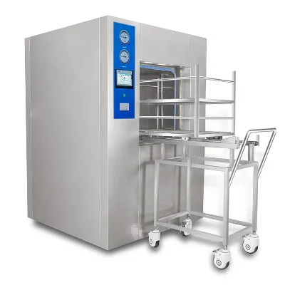 AWST-0.6 Large Double Door Pulse Vacuum Autoclave with LCD Screen with CE Certificate for Hospital Use