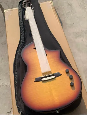 Martinez Silent 6-String S-Pickup Guitar Polished Finishing Solid Maple Shadow Wood Body Rosewood Fretboard Maple Neck