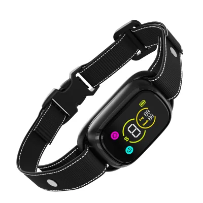 IPX7 Anti Bark Collar With Remote E Collar Smart Dogs Waterproof Raining Modes Rechargeable Anti Bark Collar for Dogs