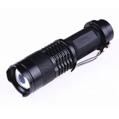 Outdoor Camping Emergency Dimming Mini Zoom Glare Flashlight Rechargeable AAA Battery Aluminum Alloy 4100K Neutral White IP20