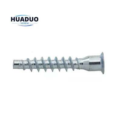 High Quality Fashion Style Flat Head Zinc Plated Wood Hex Socket Head Furniture Confirmat Connection Screw Wood Screw