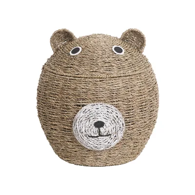 Eco-Friendly Woven Seagrass Storage Basket Durable Household Multifunctional Home Decor