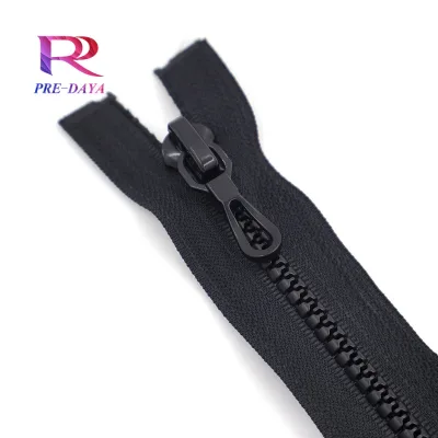 ANPURZII 2PCS #5 29 Inch Black Open-end Separating Jacket Zippers for Garment Molded Plastic Sewing Coats Zippers (Black 29"