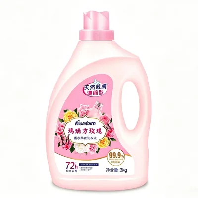 3kg 6 High Quality Rose Perfume Laundry Detergent Liquid Natural Formula Lasting Fragrance Concentrated Decontamination Clothing