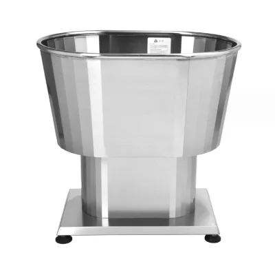 EUR PET Bathtub All Stainless Steel Material Closed Water Tank Pet Bathing Spa Machine Oval Stainless Steel Bathtub