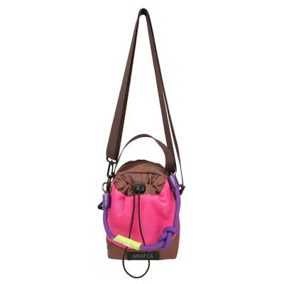 New Trendy PU Shoulder Crossbody Bag Drawstring Closure Large-capacity Cup Holder Portable Tumbler Pouch Unisex Outdoor Mini