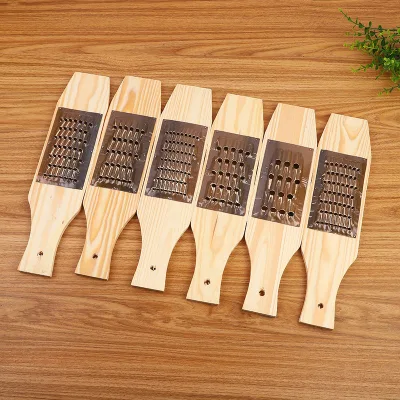 Multi-Purpose Solid Wood Vegetable Grater Slicer for Fruit & Vegetable Preparation