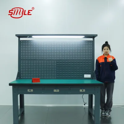CHNSMILE Worktable Custom Laser Cut Metal Heavy Duty Workbench Drawer Industrial Workbench Fabrication