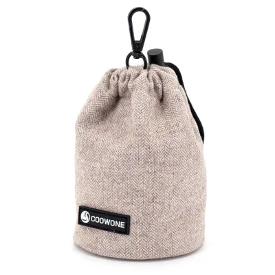 Two Cup Capacity Dog Treat Bag Bucket Shape Snack Pouch for Pet Training Reward Supplies