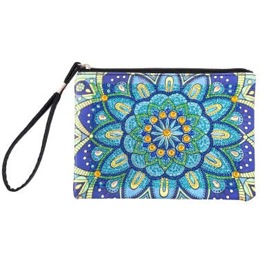 Blue Mandala Fancy Handbag Diamond Drilled Decorative Bag