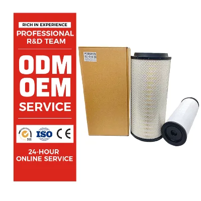 Premium Air Filter Set PU2859 White Paper With Inner Core for Sany Crane Engine Intake System Changruidi