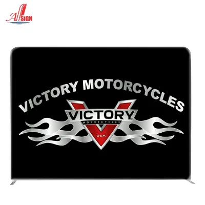 8ft Pillow Case Style Display Easy Setup 10ft Illuminating Light Box Tradeshow Booth With Tv