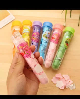 Clean Soft Soap Disposable Hand Washing test Tube Aluminum Cover Fruit Soap Flower Slice