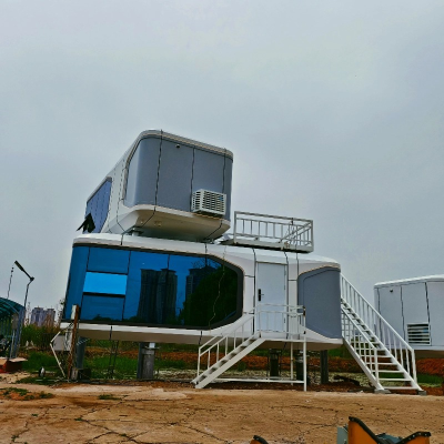 Luxury Prefab Steel Villa Beautiful Ready-Made House or Apartment for Construction for Hotels or Office Buildings