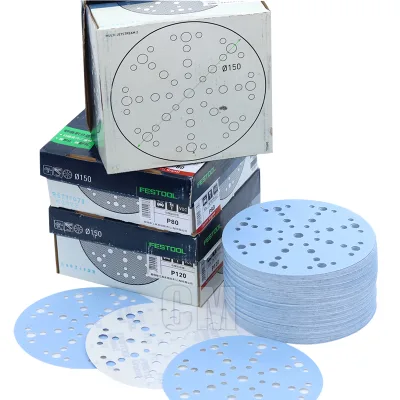 Festool Granat Diameter Abrasive Disc Grinding Wheels Sandpaper Multi-dust Extraction 150mm 6IN 48-Hole Abrasive Paper Disc