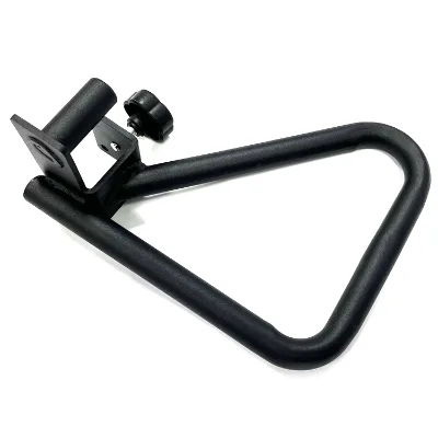 Bodyup BP-DR093B Set of 2 Steel Dip Bar Attachments for 2" X 2" Power Racks with 1 Pair of Training Wrist Straps