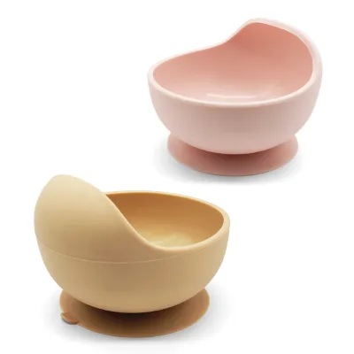 100% Food Grade Silicone Independent Feeding Suction Bowl Baby Silicone Bowl