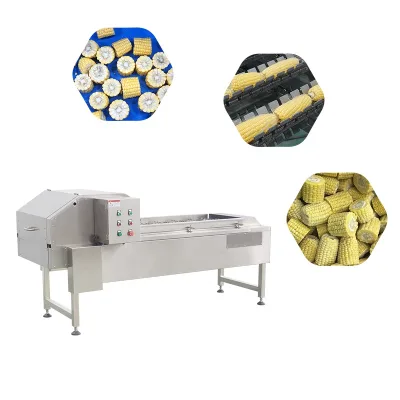 Automatic Corn Cob Slicer Stainless Steel Corn Segment Cutter Machine Corn Top and Tail Remover Machine