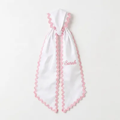 Personalized Embroidered Beautiful POD Wreath Sash Rickrack Trim for Front Door Decoration Housewarming Gift