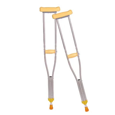 Aluminum Alloy Crutches for the Elderly and the Disabled with Adjustable Height and Anti-slip Underarm Crutches.