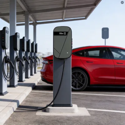 Ev Charger Mounting Stand Floor Pedestal for 7kw Ac Wallbox with Cable Management and Lock