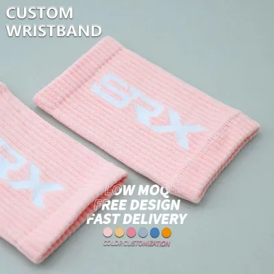 Hot Selling Wristbands With logo Custom Bracelet Men's Gym Basketball Cycling Athletic Grip Sweatband Girl Design Print