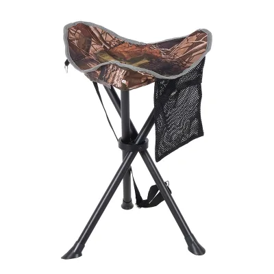 Sanxiang Factory-direct Outdoor Oxford Cloth Folding Three-legged Stool Portable Fishing Mini Pocket Beach Seat Camping Gear