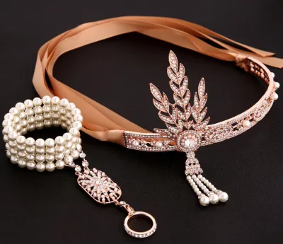 2025 new styles The Great Gatsby Style Crown Tiara Bridal Hair Accessories
