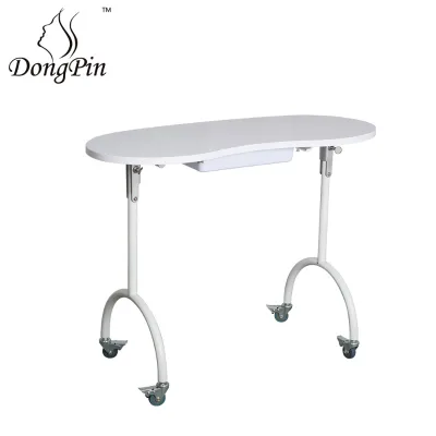 Foldable and Portable Manicure Table Nail Tables with Fan on Wheels