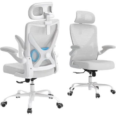 Factory Cheap 360 Degree Rotation Swivel Chair Home Office White Luxury Pc Desk Chair Computer X-Shaped Chair Mesh Chair