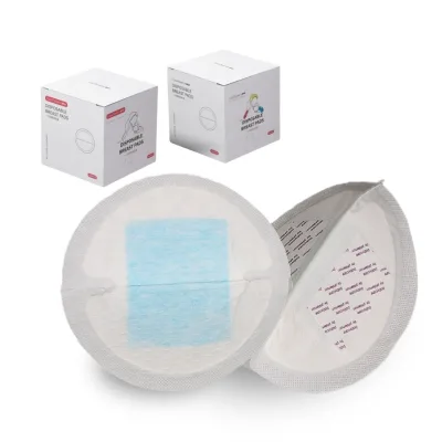 ultra Thin Breathable Blue Core Free Sample Breastfeeding Nursing Pads Disposable