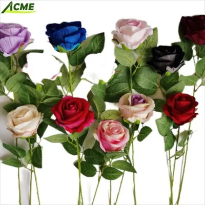 Wholesale hot selling beautiful large rose red flower decoration artificial flower