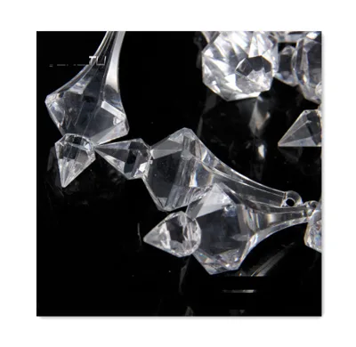 Crystal Garland Strand Lamp Octagon Bead Arrangement Aerial Ceiling Wedding Decoration Pendant Crystal Clear Acrylic Ornament