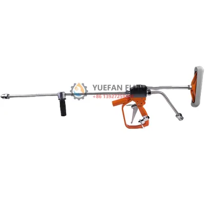 40K High Pressure Waterblast Gun Hand-Operated Dump Style Control Gun Dual Trigger Gun for Surface Cleaning