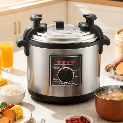 Tainless Steel 16-in-1 Electric Pressure Cooker >10L Large Capacity with LED Display for Household & Hotel Use KC04032