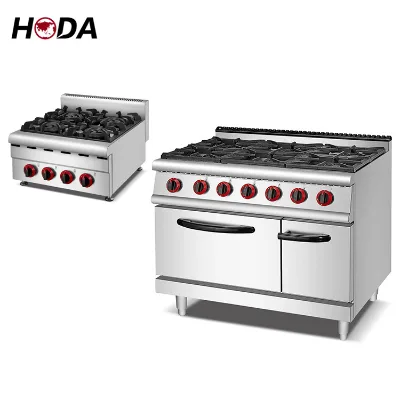 Large Domestic Gas Cooking Range Cooker with Oven,cooking Appliances Kitchen 6 burner Propane Stove and Cooker Range Gas Oven