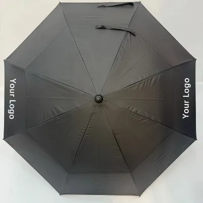 Fully Auto Windproof Golf Umbrella, Classic Waterproof Polyester Canopy, Custom Print Corporate Gift Australian Business Events