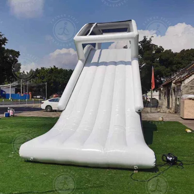 Hot Sea Inflatable Floating Water Trampoline Park Triangle Water Slide for Adult and Children Climbing Slide Water Park
