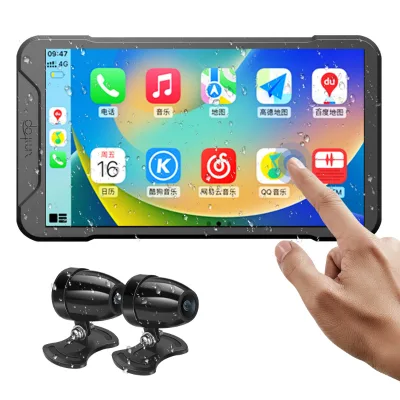 Auto IP67 5-Inch Screen Motorcycle Dash Cam Front & Rear Wireless Recording 2K Resolution for Safe Driving