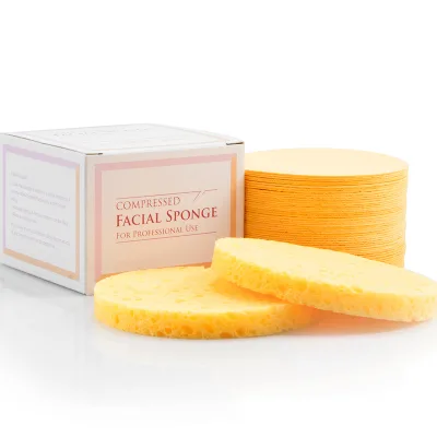 Facial Cleaning Sponge Cellulose Sponge for Face Absorbent Cleaning Cloth Facial Soft  Virgin Wood Pulp