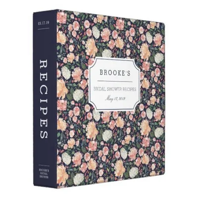 Favorite Recipe Collector Organizational Custom 3 Ring 4 Ring Half Size Recipe Binders