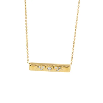 Love Letter Secret Custom Gold Plated 316L Stainless Steel Zircon Pendant Message Trendy Fashion Jewelry Necklace