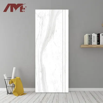 Fashion Backplash White Marble Ceramic Glazed Wall Border Floor Tiles for Hotel House Stairs