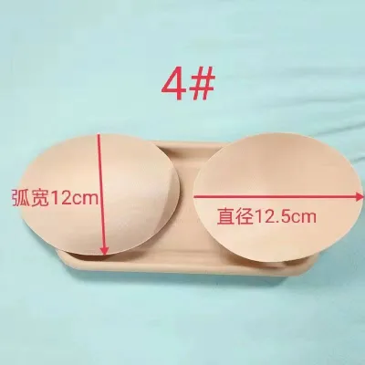 Breathable Sponge Bra Chest Pads Oval Lady Bra Wadding Eco Friendly Insert for Garment Bra Making